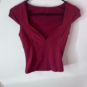 Elegant Red Women's Top